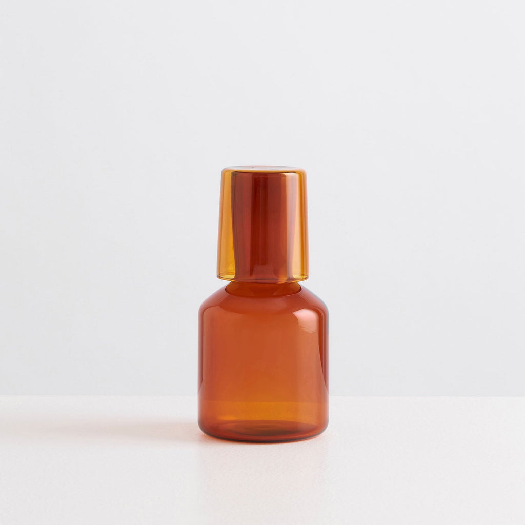 Bedside Carafe & Glass - Amber