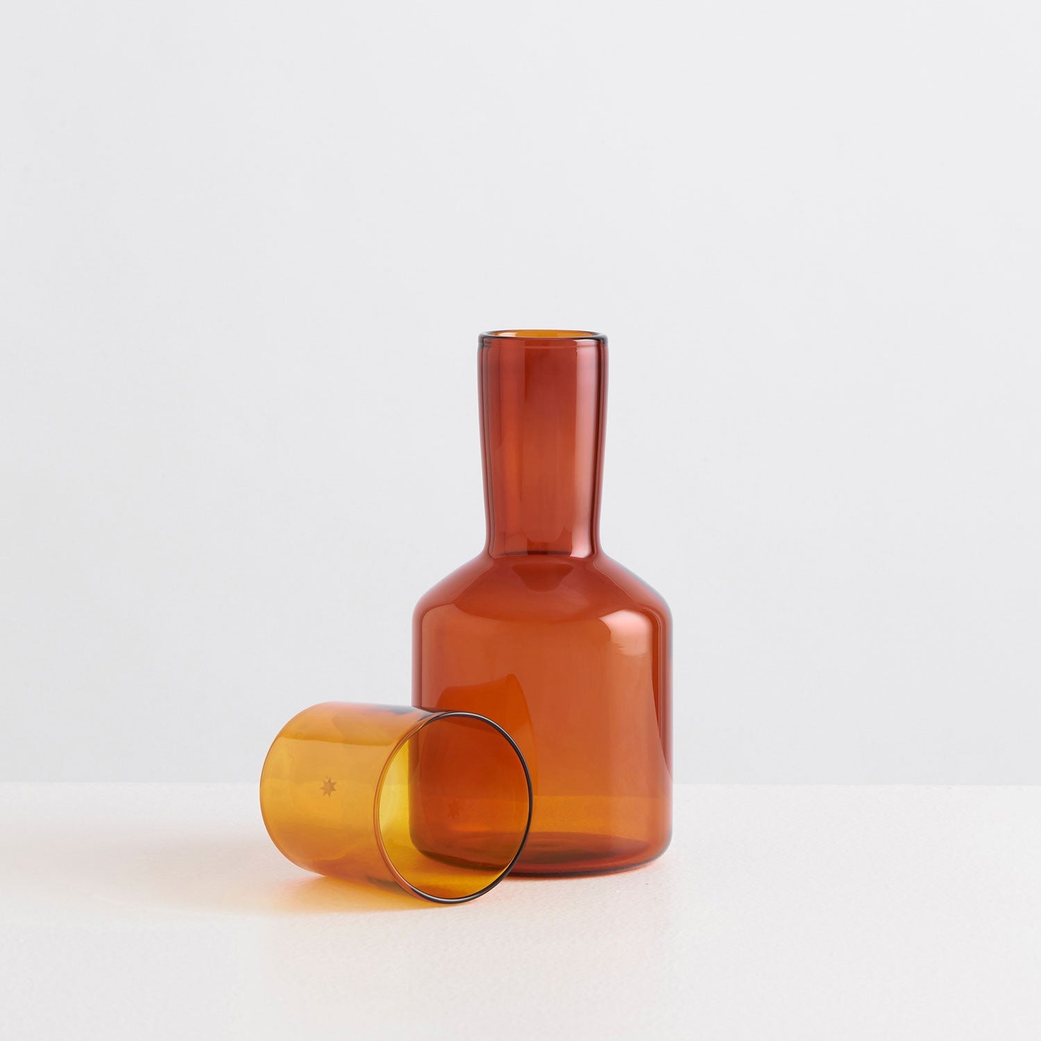 Bedside Carafe & Glass - Amber