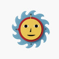 Everybody Clock - Blue/Yellow