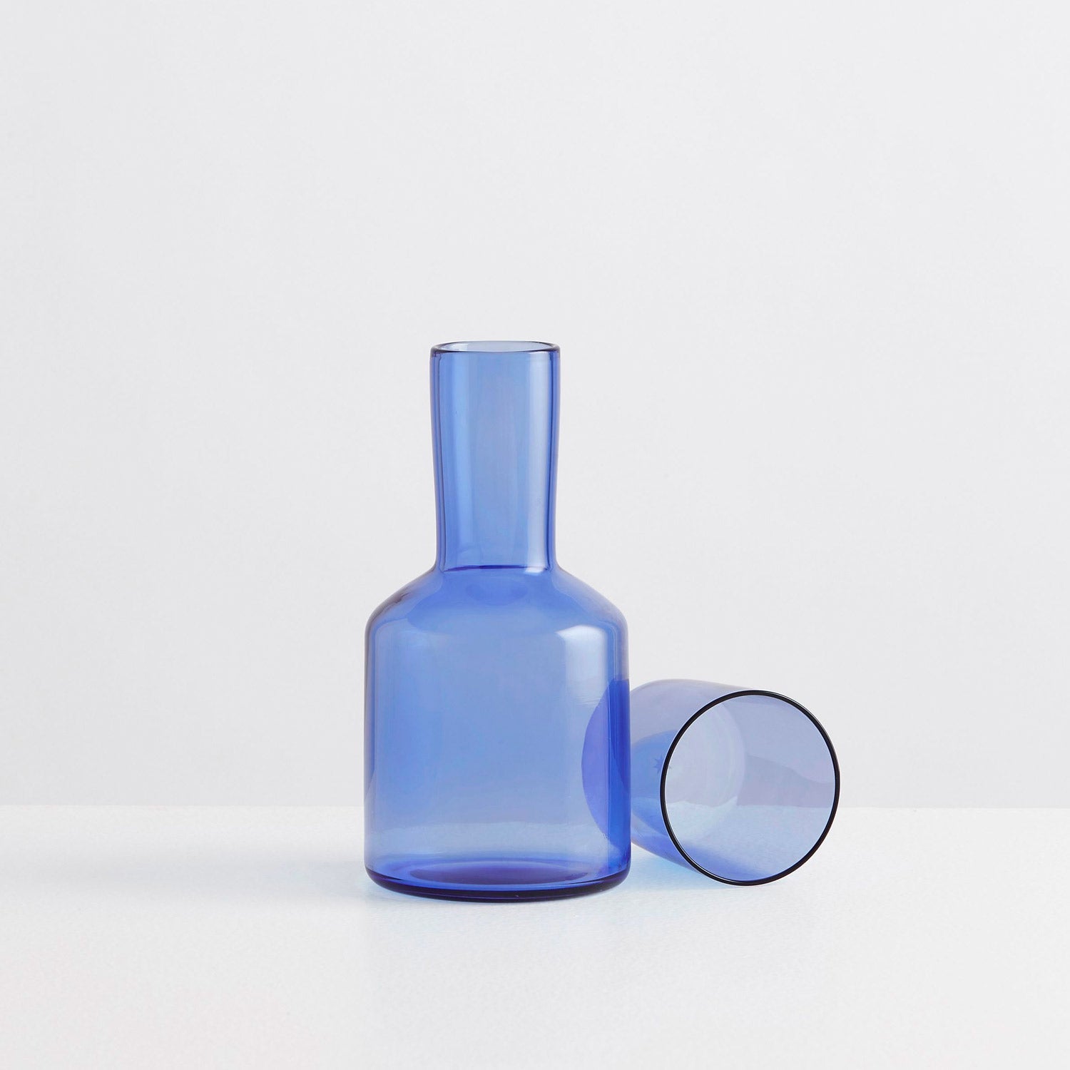 Bedside Carafe & Glass - Azure