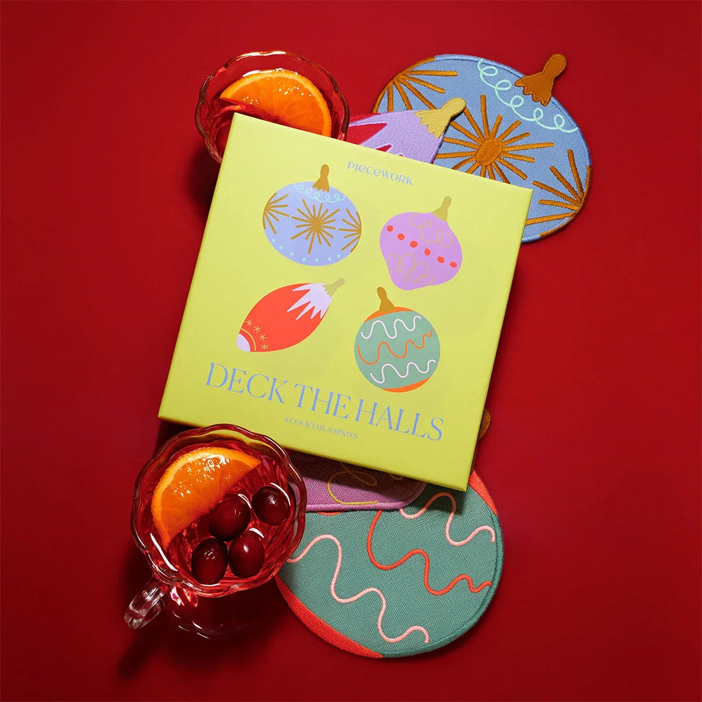 Deck the Halls Coasters - Set of 4