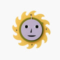 Everybody Clock - Yellow/Purple