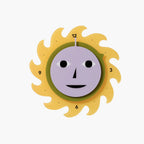 Everybody Clock - Yellow/Purple