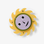 Everybody Clock - Yellow/Purple