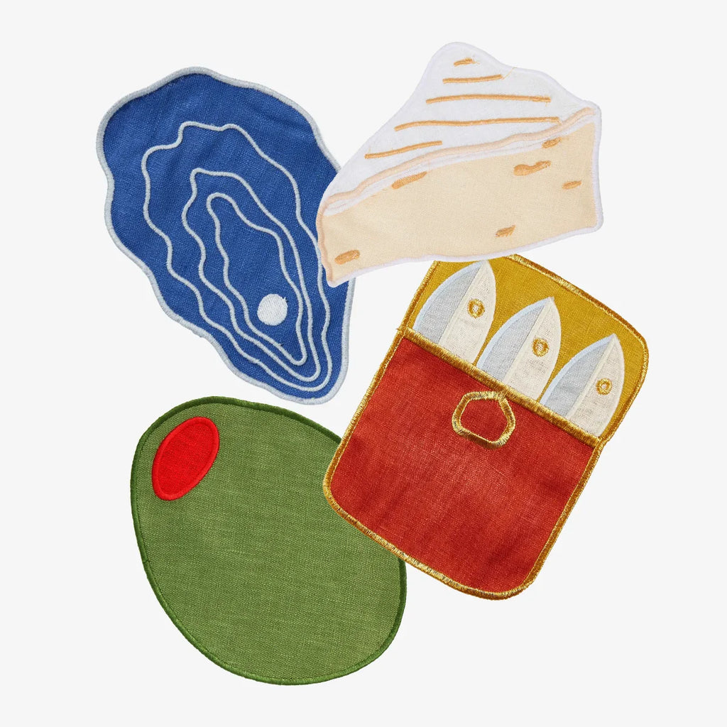 Hors D'Oeuvres Coasters - Set of 4