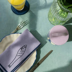 Linen Blend Napkins - Fish (Set of 2)