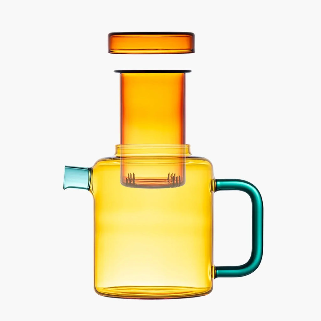 Cha Pot - Teal & Toffee