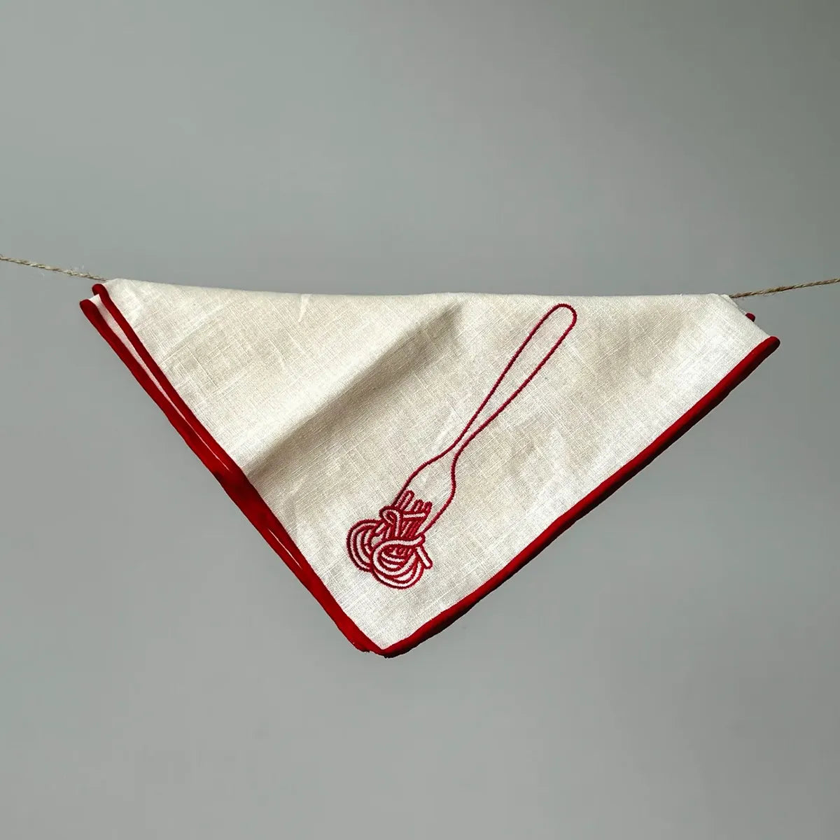 Linen Blend Napkins - Spaghetti (Set of 2)