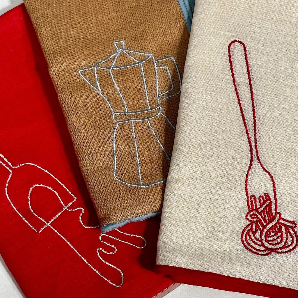 Linen Blend Napkins - Wine (Set of 2)