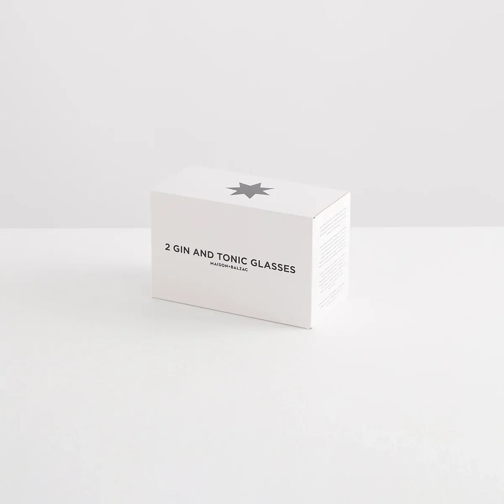 Maison Balzac 2 Gin & Tonic Glasses