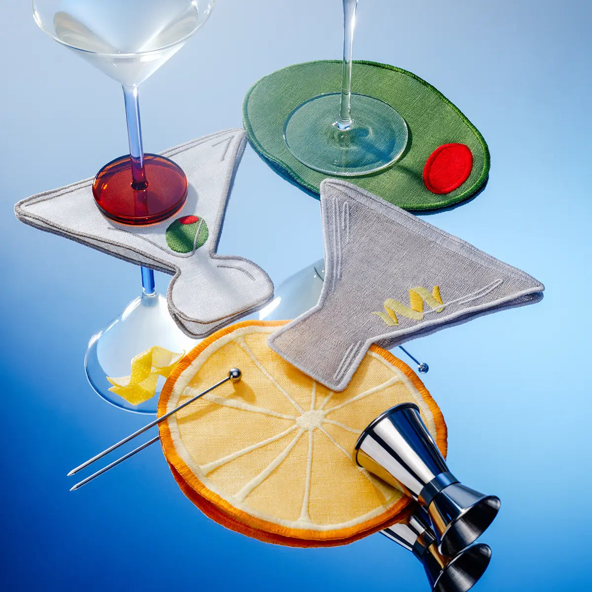 Martini Coasters - Set of 4