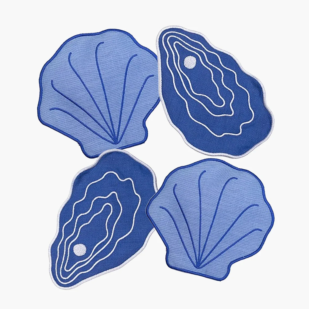 Shell Coasters - Set of 4